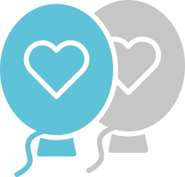 Balonlar İki Renk Simgesi