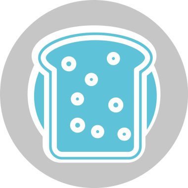 Ekmek Kabartması İki Renk Simgesi