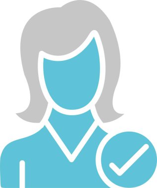 Onaylanmış Aday Kabartması İki Renk Simgesi