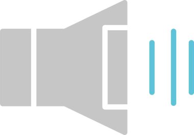 Ses Kabartması İki Renk Simgesi