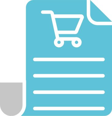 Market menüsü Glyph İki Renk Simgesi