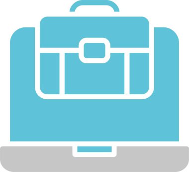 Laptop Glyph İki Renk Simgesi