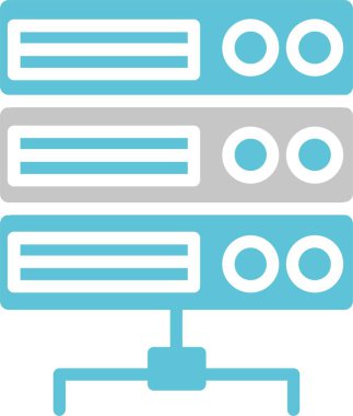 Sunucu Kabartması İki Renk Simgesi