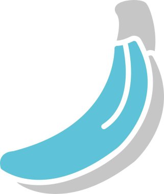 Muz Kabartması İki Renk Simgesi