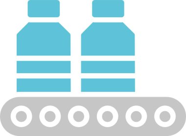 Gıda Endüstrisi Kabartması İki Renk Simgesi