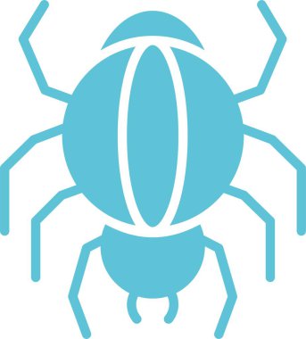 Örümcek Kabartması İki Renk Simgesi