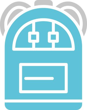 Sırt çantalı Glyph İki Renk Simgesi