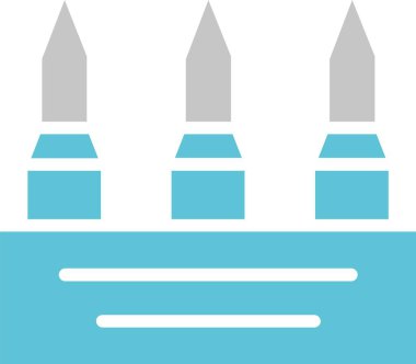 Kartuş Grafiği İki Renk Simgesi