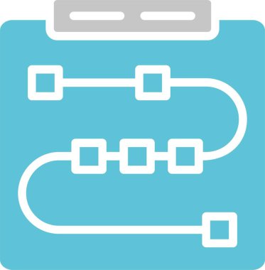 Not Grafiği İki Renk Simgesi