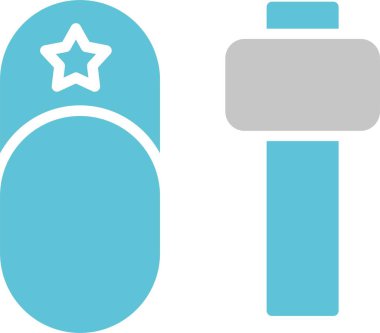 Ayakkabıcı Glyph İki Renk Simgesi