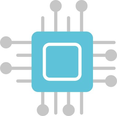 Çip Kabartması İki Renk Simgesi