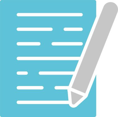 Ev ödevi İki Renk Simgesi Simgesi