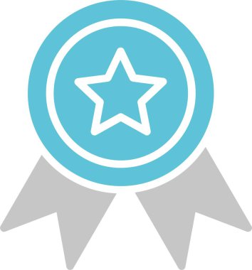 Madalya Kabartması İki Renk Simgesi