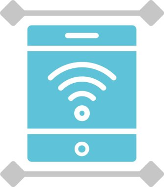 Tablet Kabartma İki Renk Simgesi