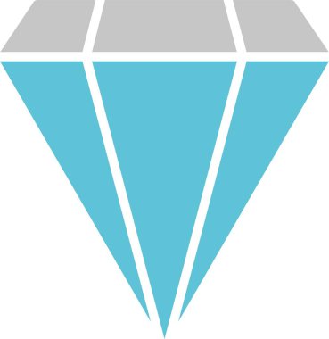 Elmas Kabartma İki Renk Simgesi