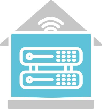 Sunucu Kabartması İki Renk Simgesi