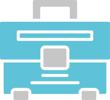 Bütçe dosyası Glyph İki Renk Simgesi