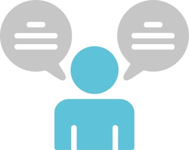 Müşteri İnceleme Kabartması İki Renk Simgesi