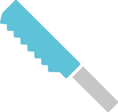 Bıçak Kabartması İki Renk Simgesi