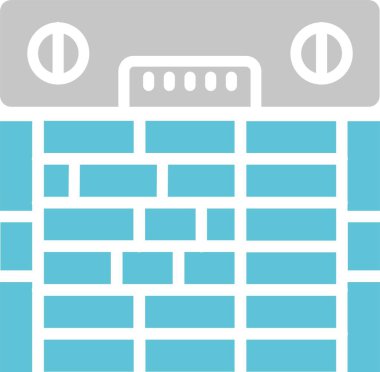 Seviye Kabartma İki Renk Simgesi