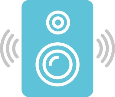 Hoparlörler İki Renk Simgesi