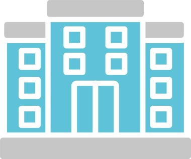 Biuilding Glyph İki Renk Simgesi