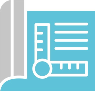 Şablon İşareti İki Renk Simgesi