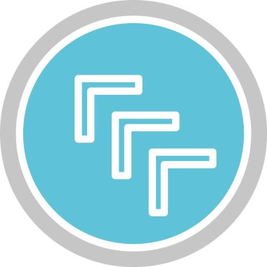 Çapraz Oklar İki Renk Simgesi