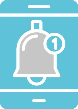 Bildirim Kabartması İki Renk Simgesi