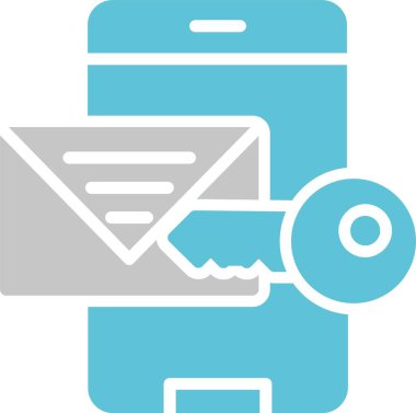 Kimlik Doğrulama İşaretleri İki Renk Simgesi