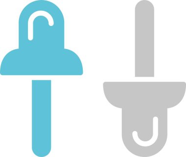 Bağlayıcı Kabartma İki Renk Simgesi