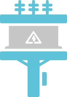 Dönüştürücü Kule İki Renk Simgesi Simgesi