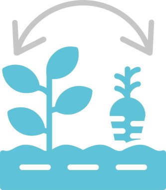 Döndürme Kabartması İki Renk Simgesi