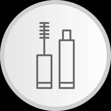 Mascara Çizgisi Çemberi Gri Simge