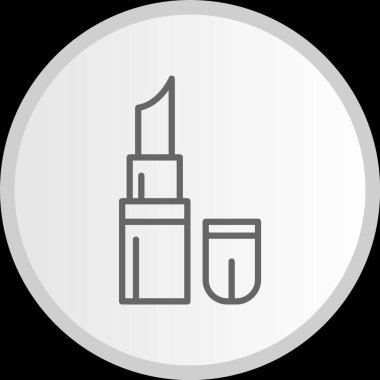 Ruj Çizgisi Çemberi Gri Simgesi