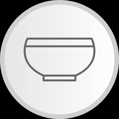 Bowling Çizgisi Çemberi Gri Simgesi