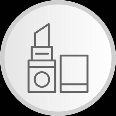 Ruj Çizgisi Çemberi Gri Simgesi