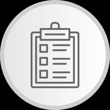 Pano Çizgisi Çember Gri Simge