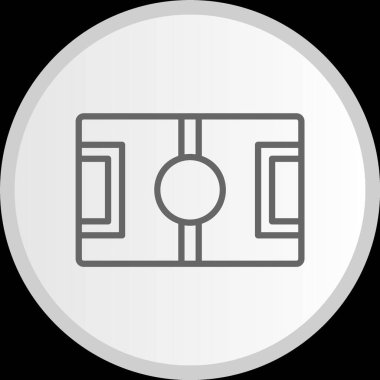 Futbol Sahası Çemberi Gri Simgesi