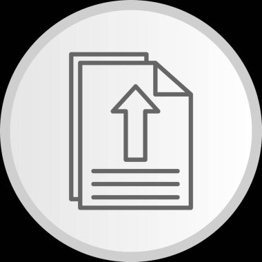 Dosya Gönderme Çemberi Gri Simgesi