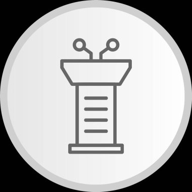 Podyum Çemberi Gri Simgesi