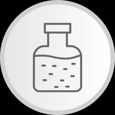 Ghb Çizgisi Çemberi Gri Simge