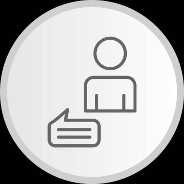 Müşteri Hattı Gri Çember Simgesi