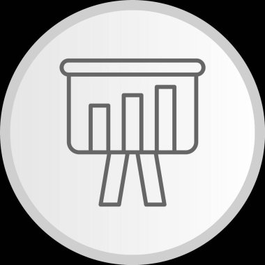 Sunum Satırı Çemberi Gri Simge