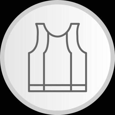 Undershirt Çizgisi Çember Gri Simge