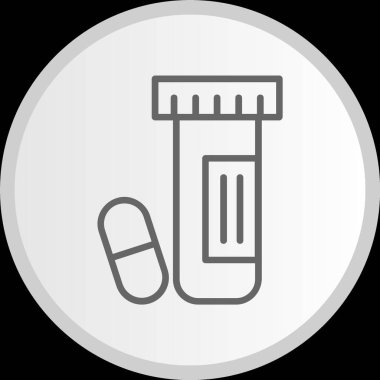 Uyuşturucu Test Hattı Çemberi Gri Simge