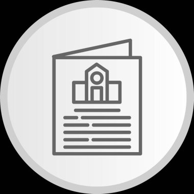 Broşür Çemberi Gri Simge