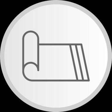 Yoga Mat Hattı Çemberi Gri Simge