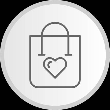 Alışveriş Torbası Çemberi Gri Simge