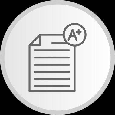 Puan Çizgisi Çemberi Gri Simgesi